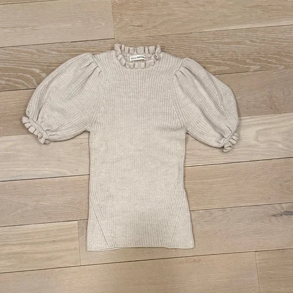 Ulla Johnson Short Sleeve Sweater, Size S - Picture 2 of 7